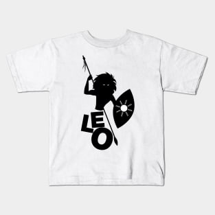 Tribal zodiac. Leo Kids T-Shirt